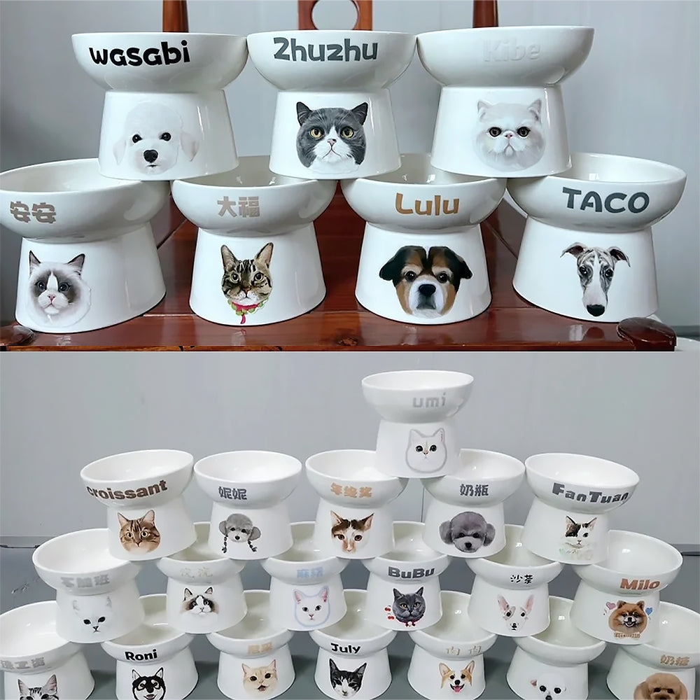 ペットフードお皿エサ入れレジンアート