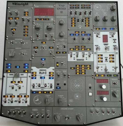 VRinsight B737 オーバーヘッドパネル（簡易版）ジャンク B737