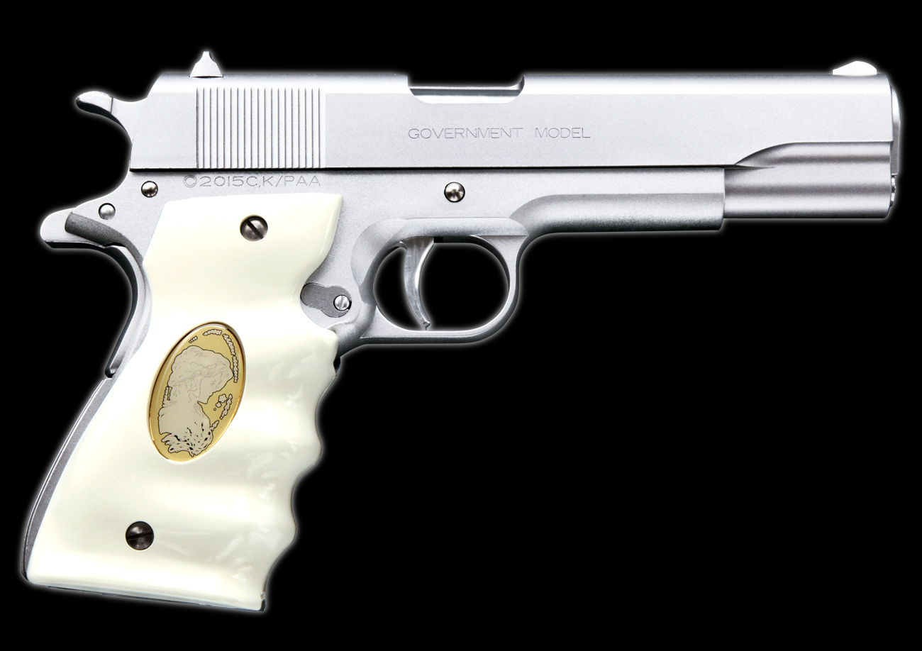 完売】WA ガバメント《緋弾のアリアAA》モデル／シルバー 【WESTERN ARMS】