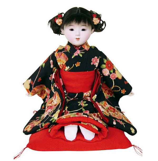 美品座り市松人形小出松寿作