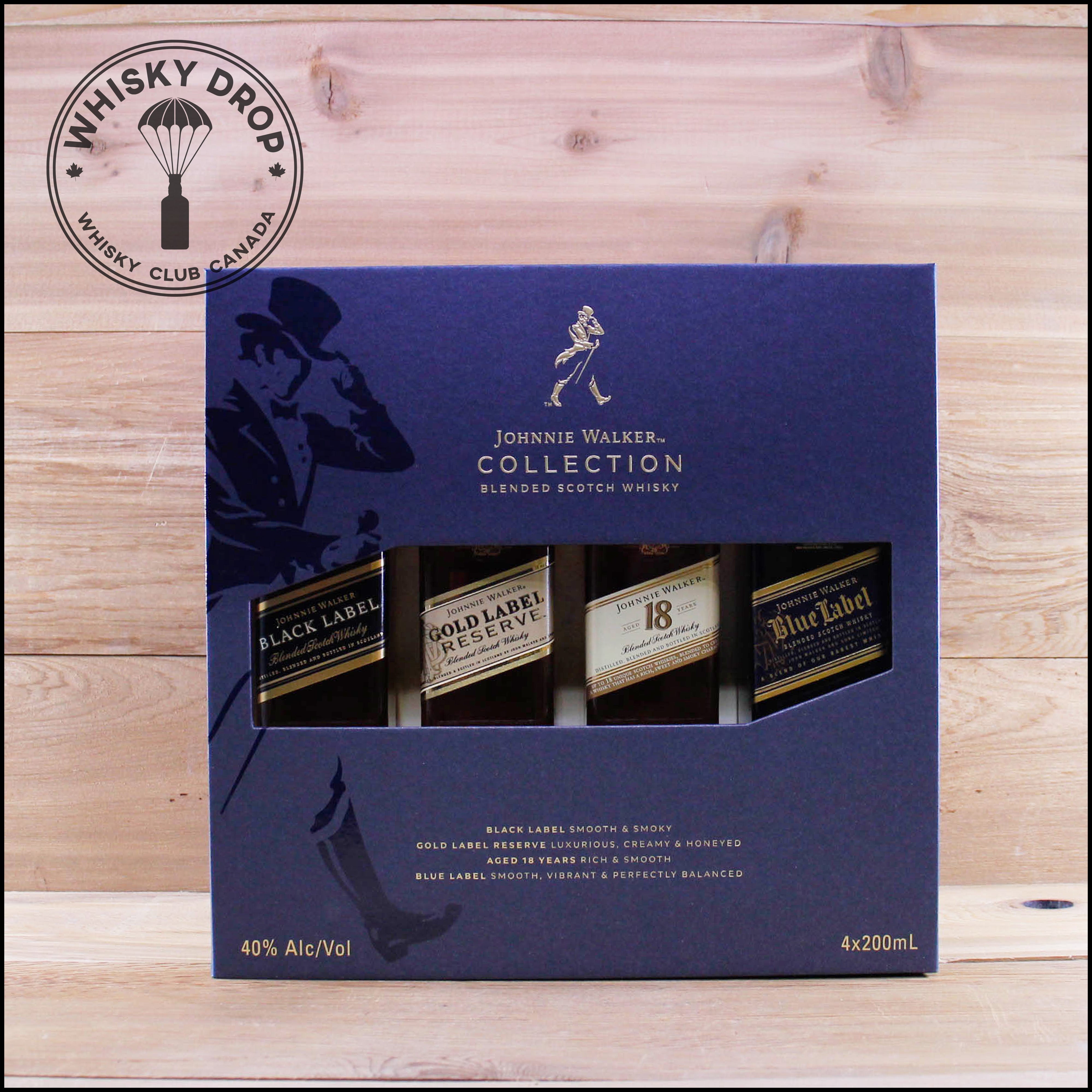 The Johnnie Walker Collection (4 x 200 mL) – Whisky Drop