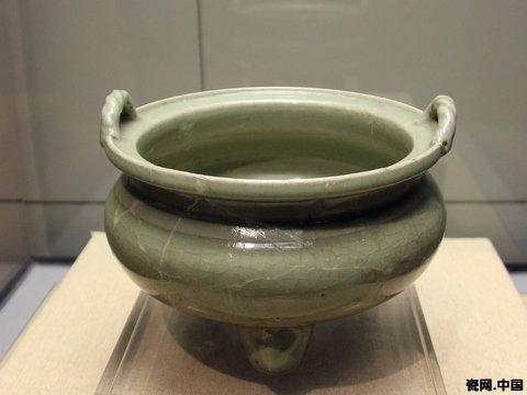 香炉 龍泉窯青磁琴炉 二重箱：XG-2-11 香炉 龍泉窯青磁琴炉 二重箱：XG