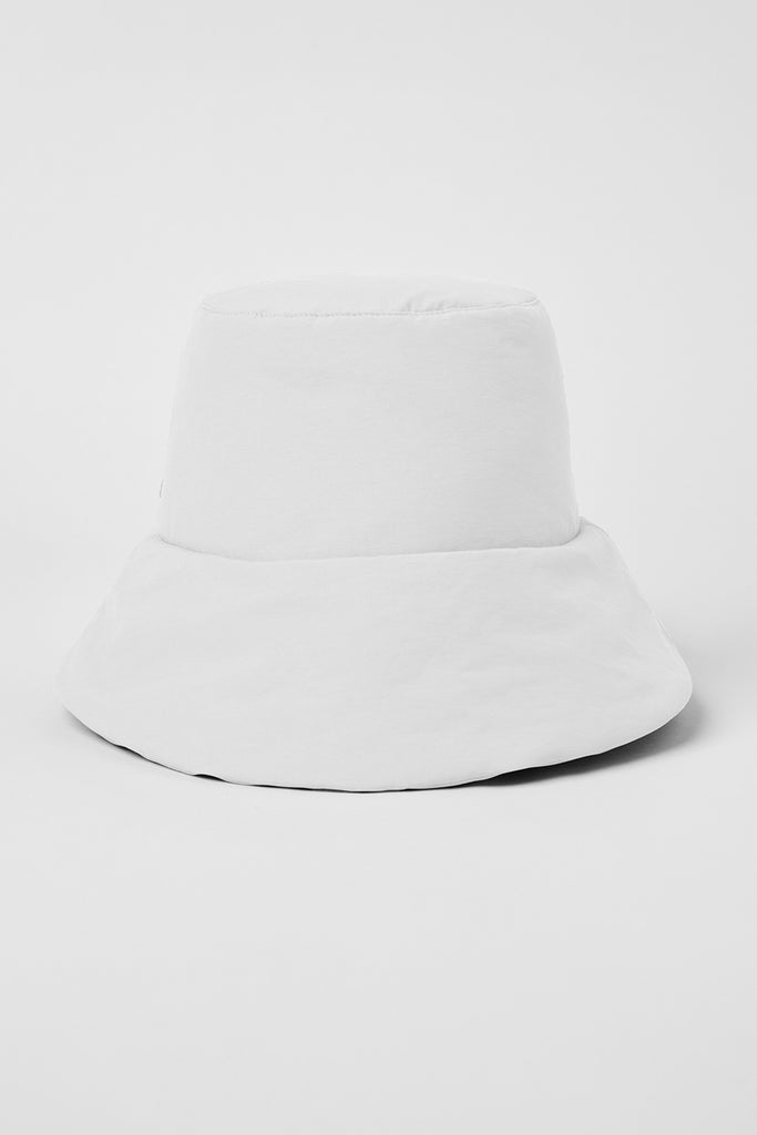 Good Shade Puffer Bucket Hat - White | ALO