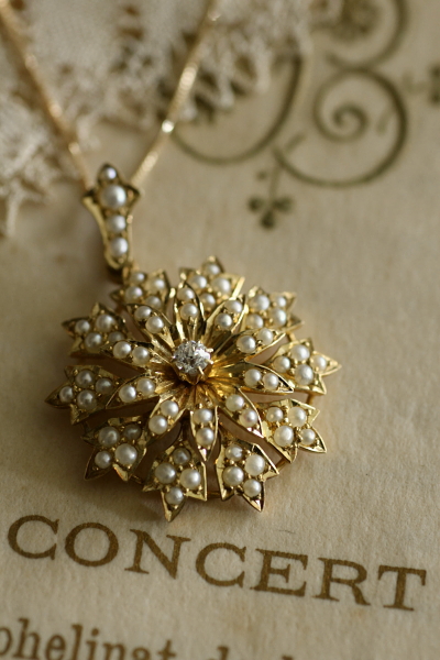 お値下げ】ヴィンテージ シードパールとシルバー ペンダント楽天市場