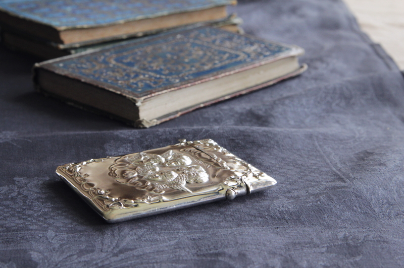 ☆英国☆純銀製/カードケース/イギリス/925/バーミンガム/ライオン