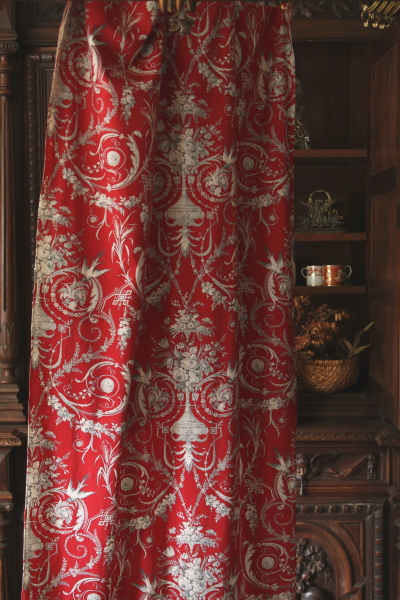 フランスアンティーク トワルドジュイ カーテン ファブリック フランス