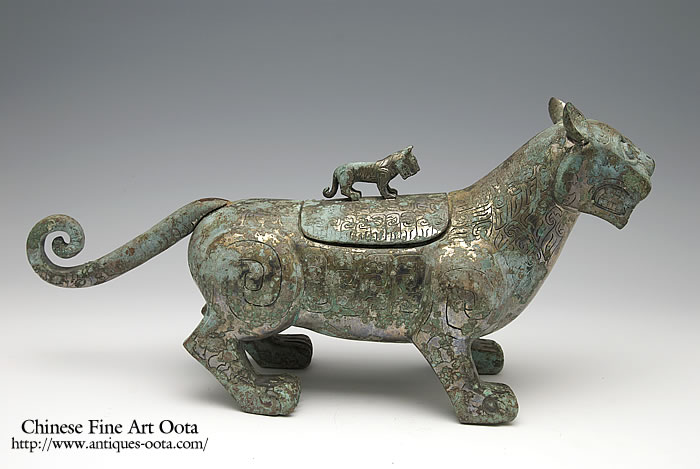 珍）中国青銅器虎鎛（こはく）銅鐸西周前期BCE11ー10c