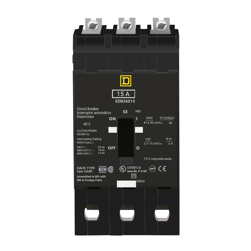 EDB36015 - Square D - Molded Case Circuit Breaker – Canada Breakers