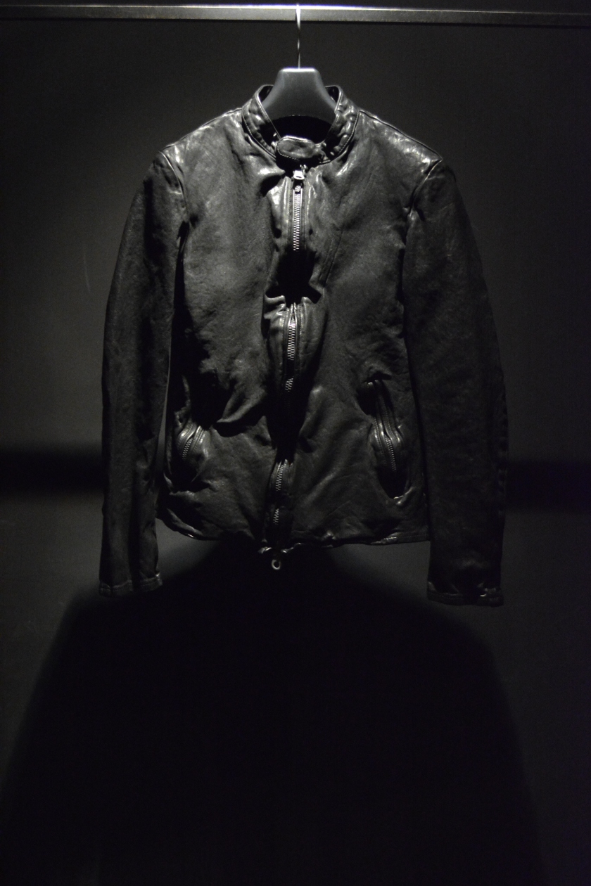 BACKLASHジャパンショルダーレザー製品染めシングルライダースバック