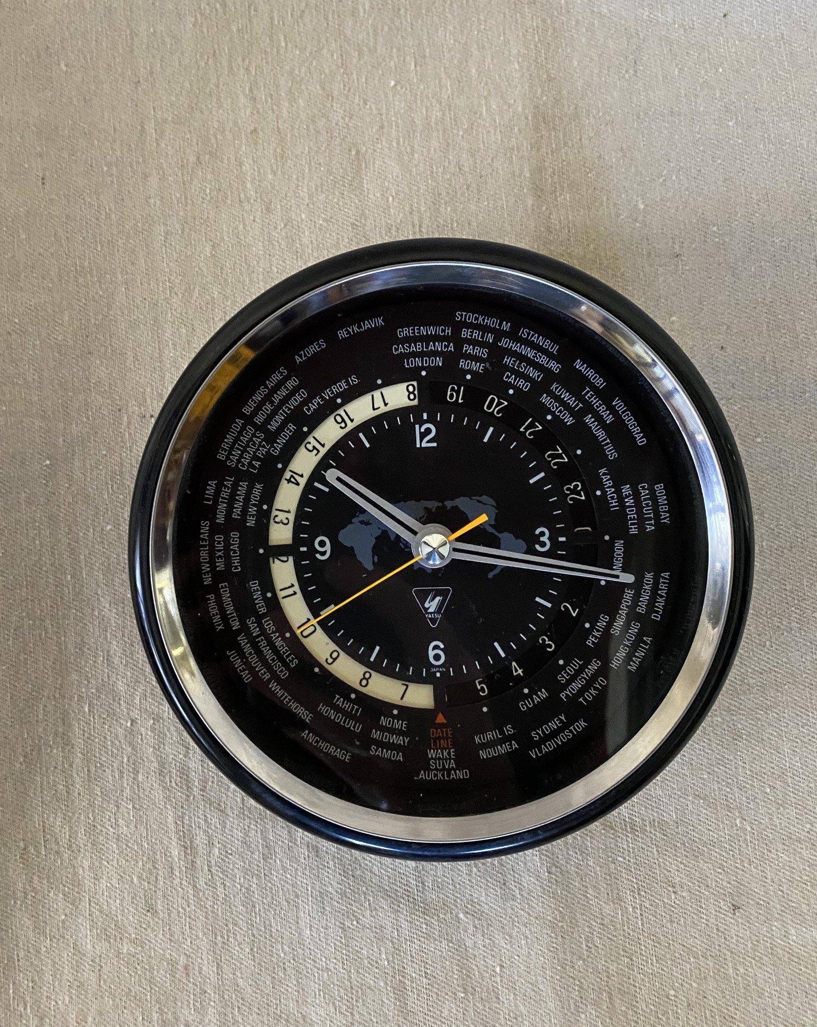 Yaesu Battery Operated World Clock – Cook Street Vintage