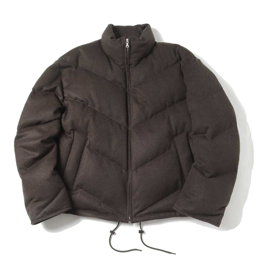 AURALEE BABY CAMEL FLANNEL DOWN BLOUSON A24AB03BF (A24AB03BF