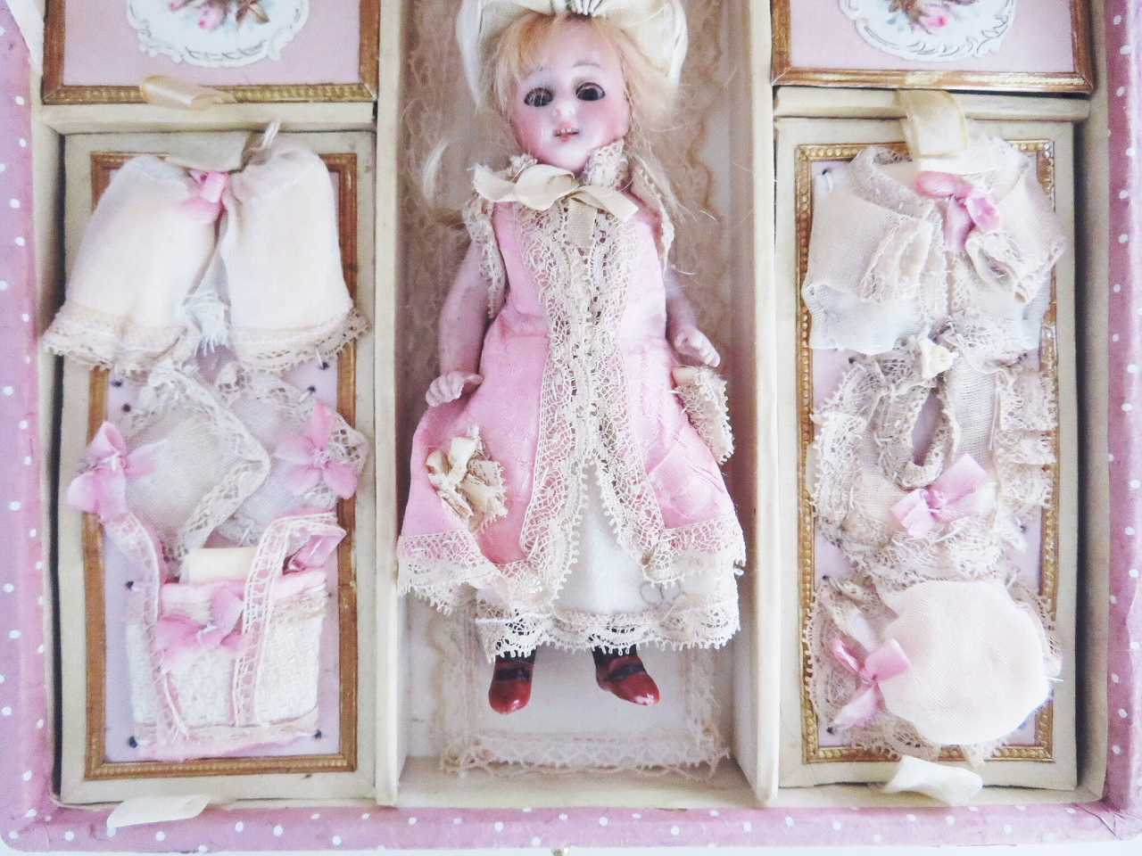 フランスアンティーク フレンチミニョネットボックスセット