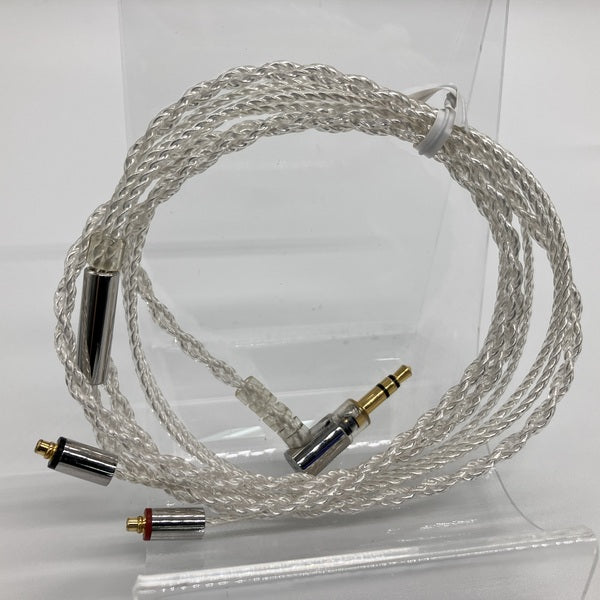 映像用ケーブル C106 MS12EZCLEH MMCX シルバーコートケーブル 4.4mmL