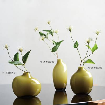 SACCO ベース ガラス 03 花瓶 一輪挿し G26056 BR26057 GY26058 磁器