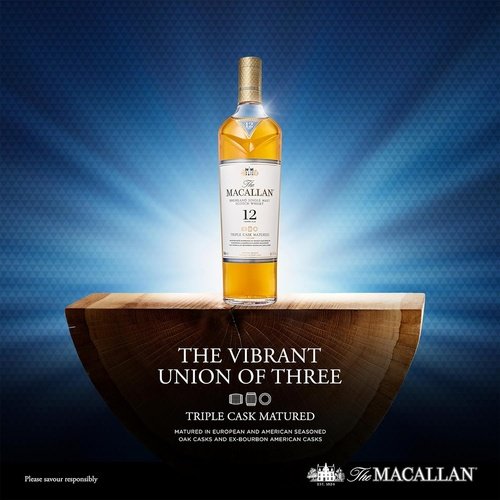 Macallan 12 Year Old Triple Cask bottled 350ml Macallan 12 Year