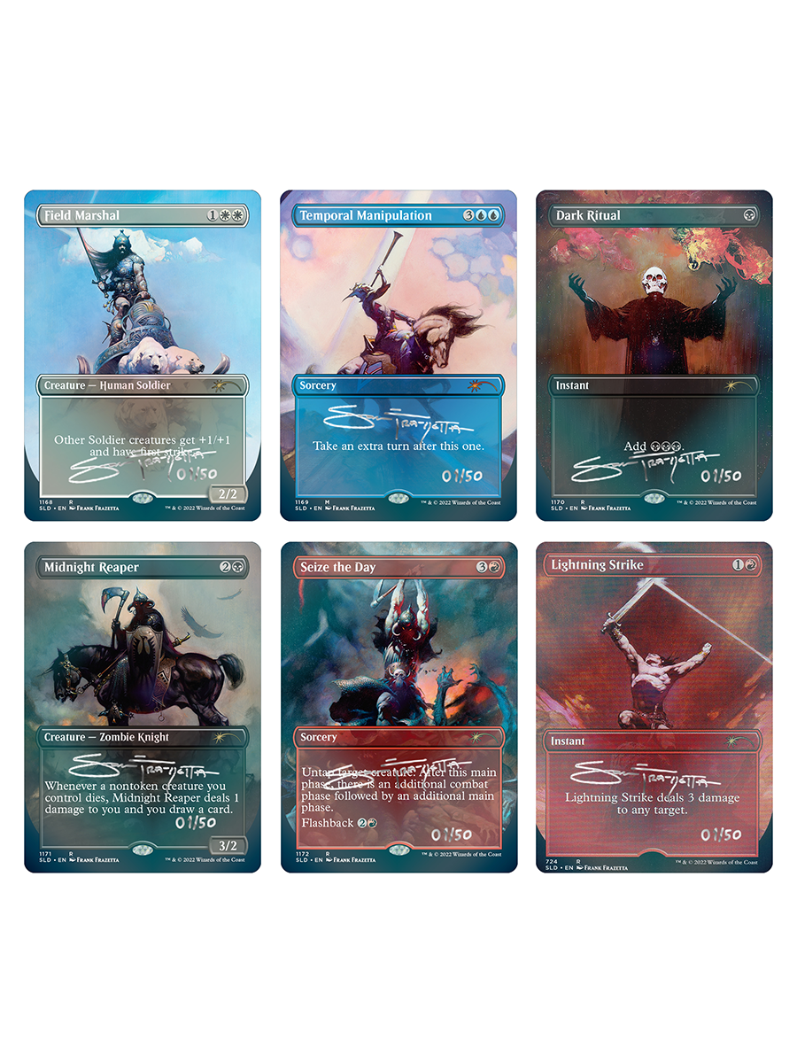 MTG: Frank Frazetta Secret Lair Foil Set (Signed AP Edition