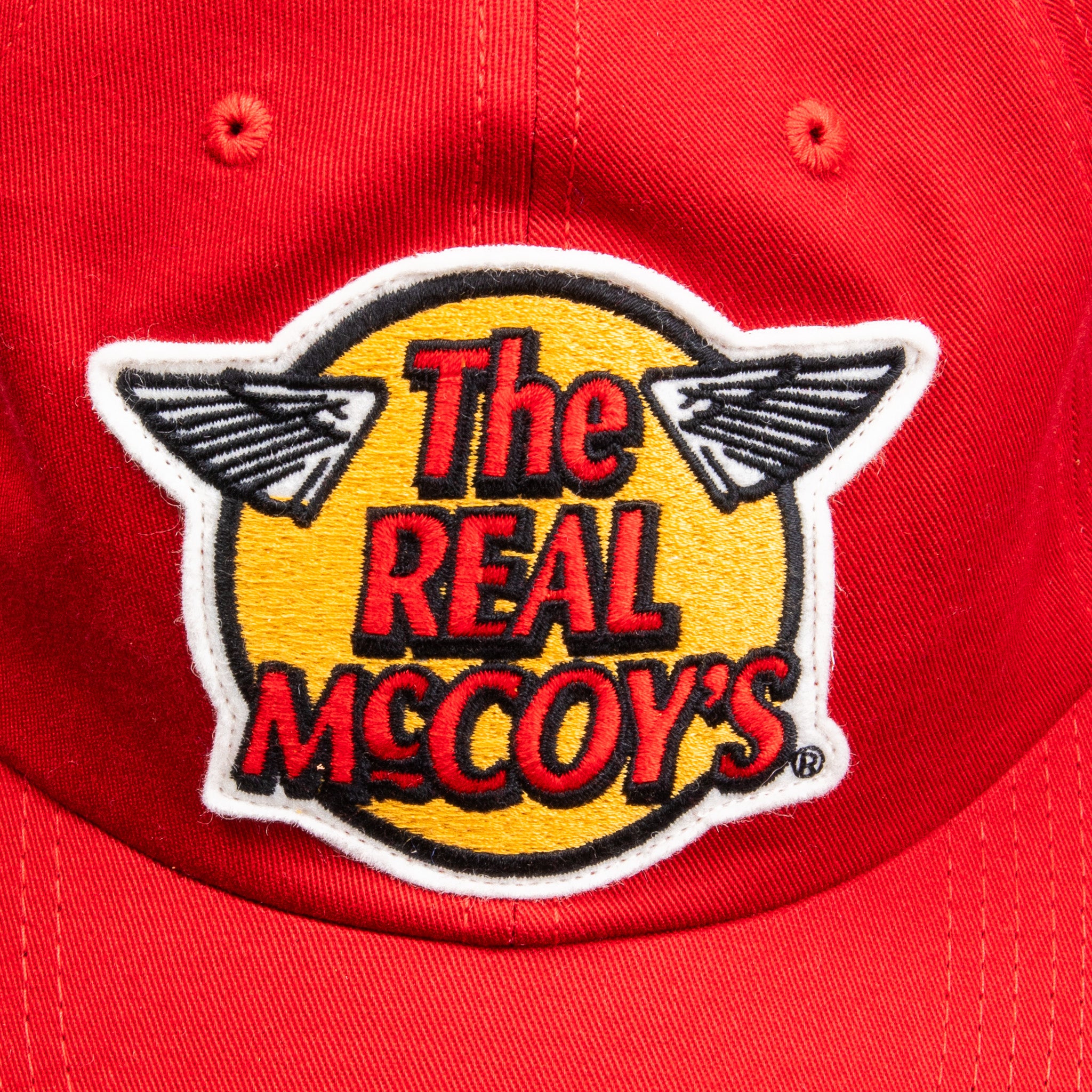 The Real McCoy's Logo Baseball Cap Red – Frans Boone Store