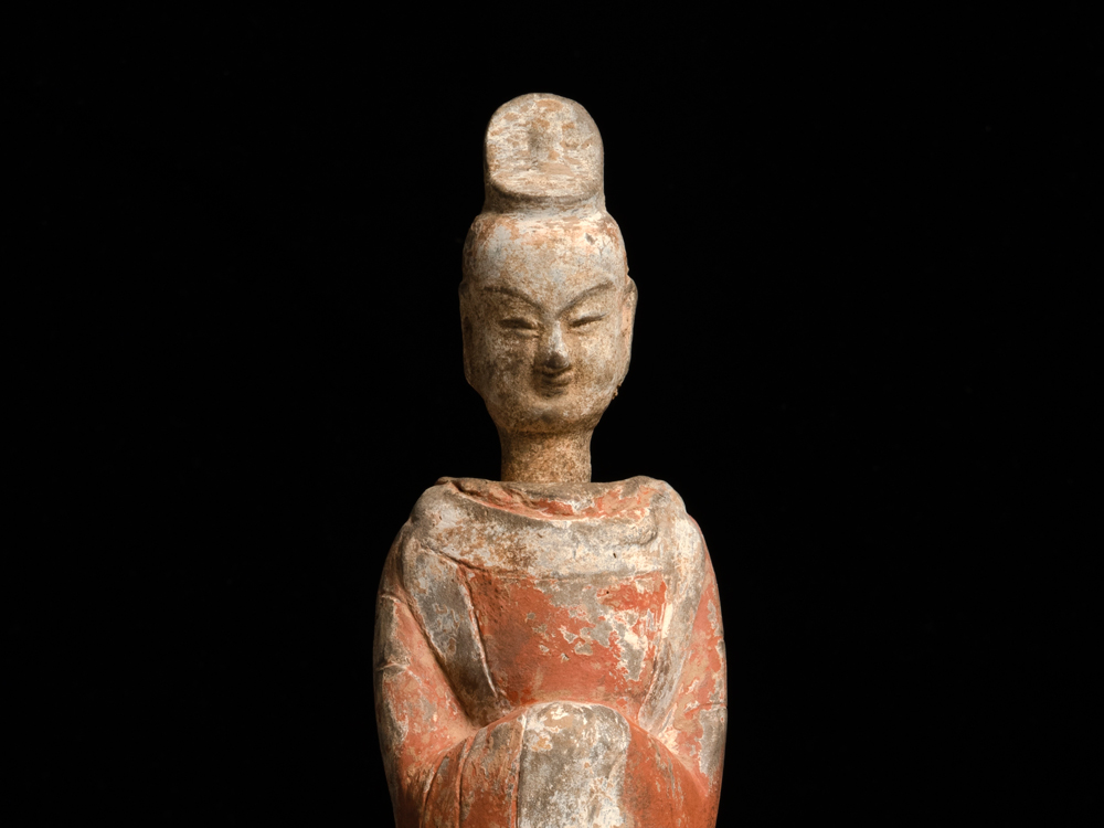 六朝 加彩 官人俑 加彩文官俑 文化遺産オンライン