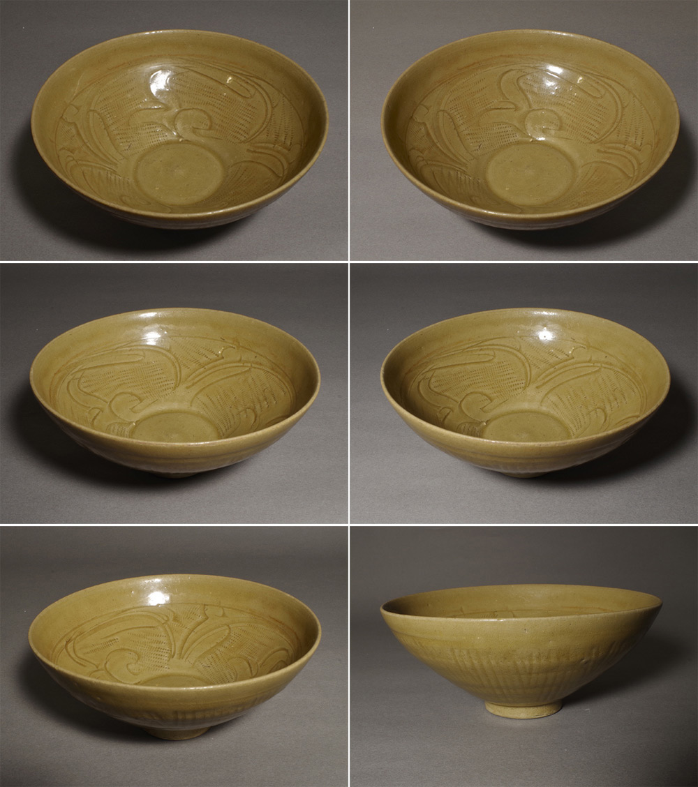 宋時代 龍泉窯青磁刻花茶碗 箱付 時代品 伝世品焼物 歴史唐物 WWTT185 宋時代 龍泉窯青磁刻花茶碗 箱付 時代品 伝世品焼物 歴史唐物 WWTT185