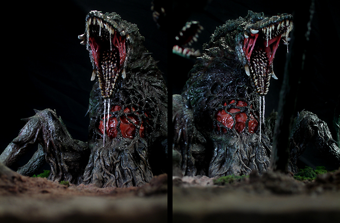 海洋堂】 ビオランテ 電飾＆ジオラマ 完成品