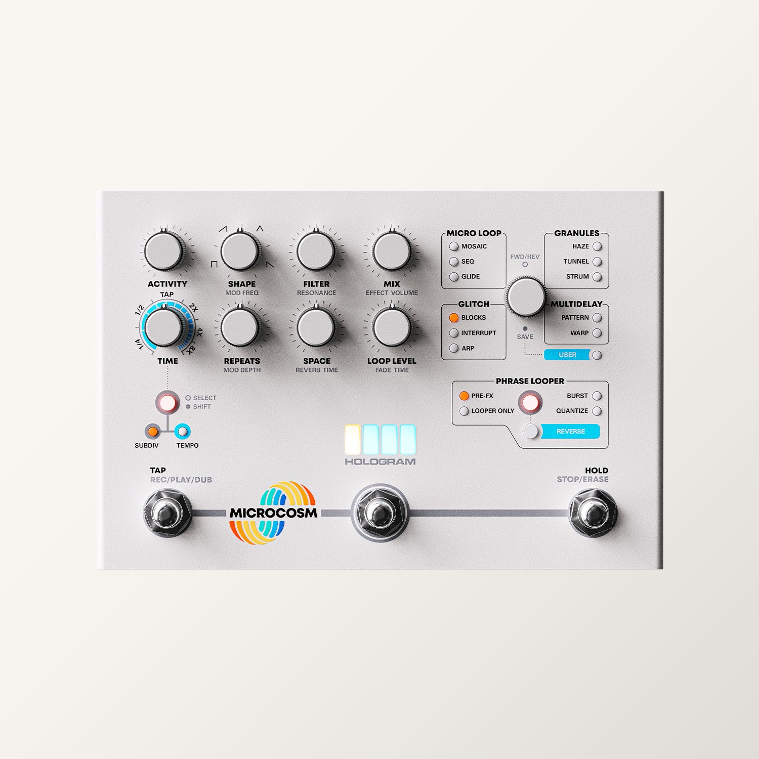 Hologram Microcosm エフェクター リバーブ ルーパー ディレイ