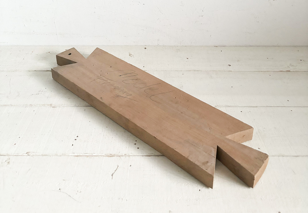 鉄と木でできた 軸 車輪軸 古道具 アンティーク ブロカント オブジェ