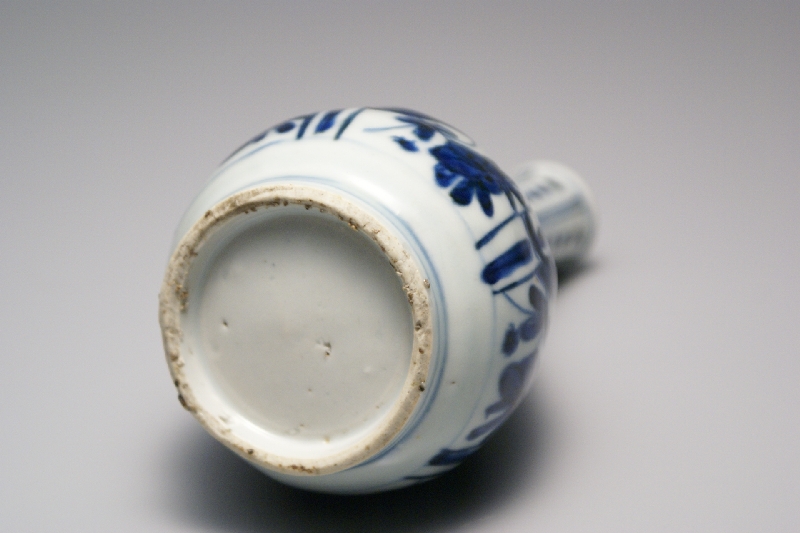 中国明時代 古染付 芙蓉手 壷 高さ18㎝ トヒウ 東な7-0302☆2F 中国明