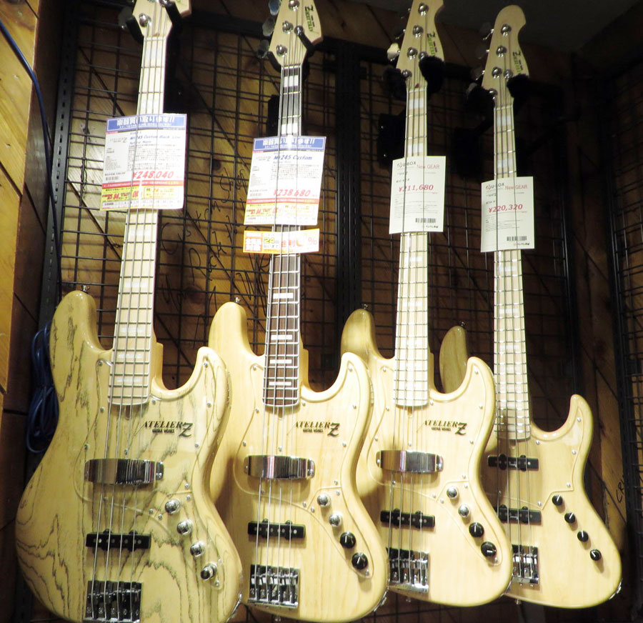 国産最高峰のエレキベース、ブランド「ATELIER Z」大集結！ | イシバシ