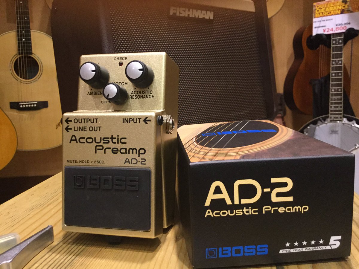 ー検証ー BOSS 新製品 Acoustic Preamp AD-2 その実力はいかに