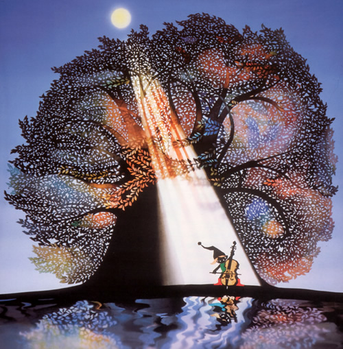 月末値引き❣❣影絵作家・藤城清治の世界・光と影で愛を永遠に～・花の夢