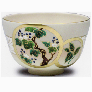 茶碗□仁清 古い薩摩菊紋古茶碗 時代物 直し有りお茶道具 時代箱入