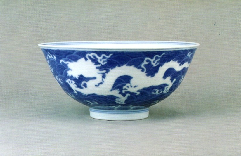 中國古陶磁器 清朝 青花椀 中国 磁州窯 青花 5.5寸碗 ｜ みんげい