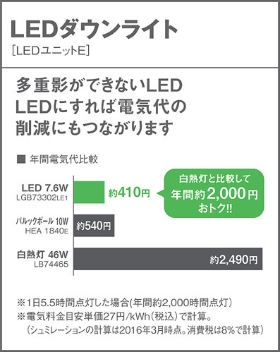 Panasonic LEDダウンライト LSEB 5048LE1 PANASONIC パナソニック