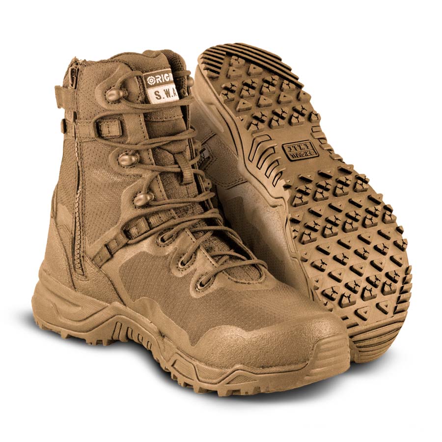 Original SWAT 177503 Men's Alpha Fury 8 inch Side Zipper Coyote