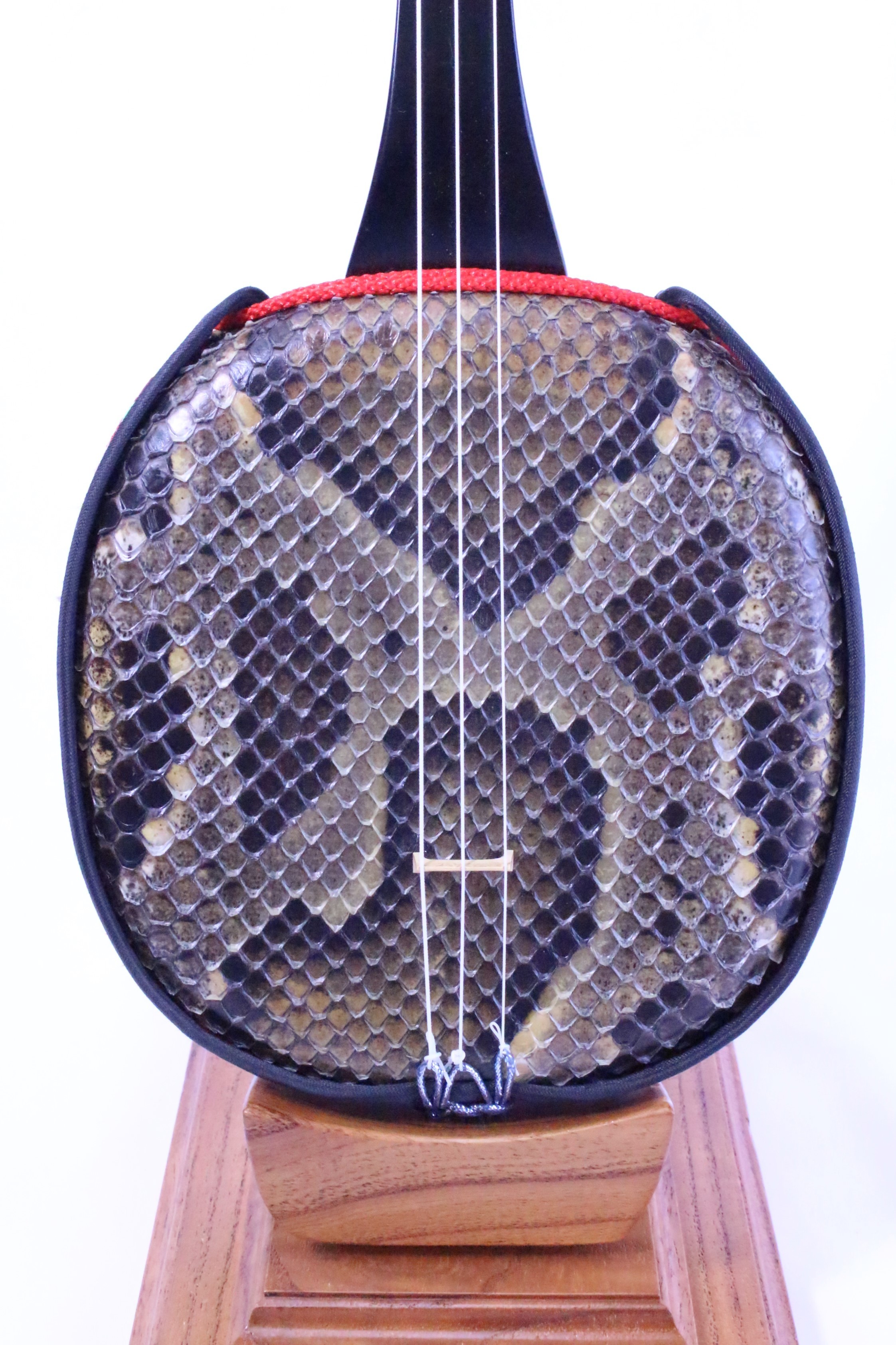 蛇皮一枚張り三線(両面本皮タイプ)【初心者向け8点セット】 三線