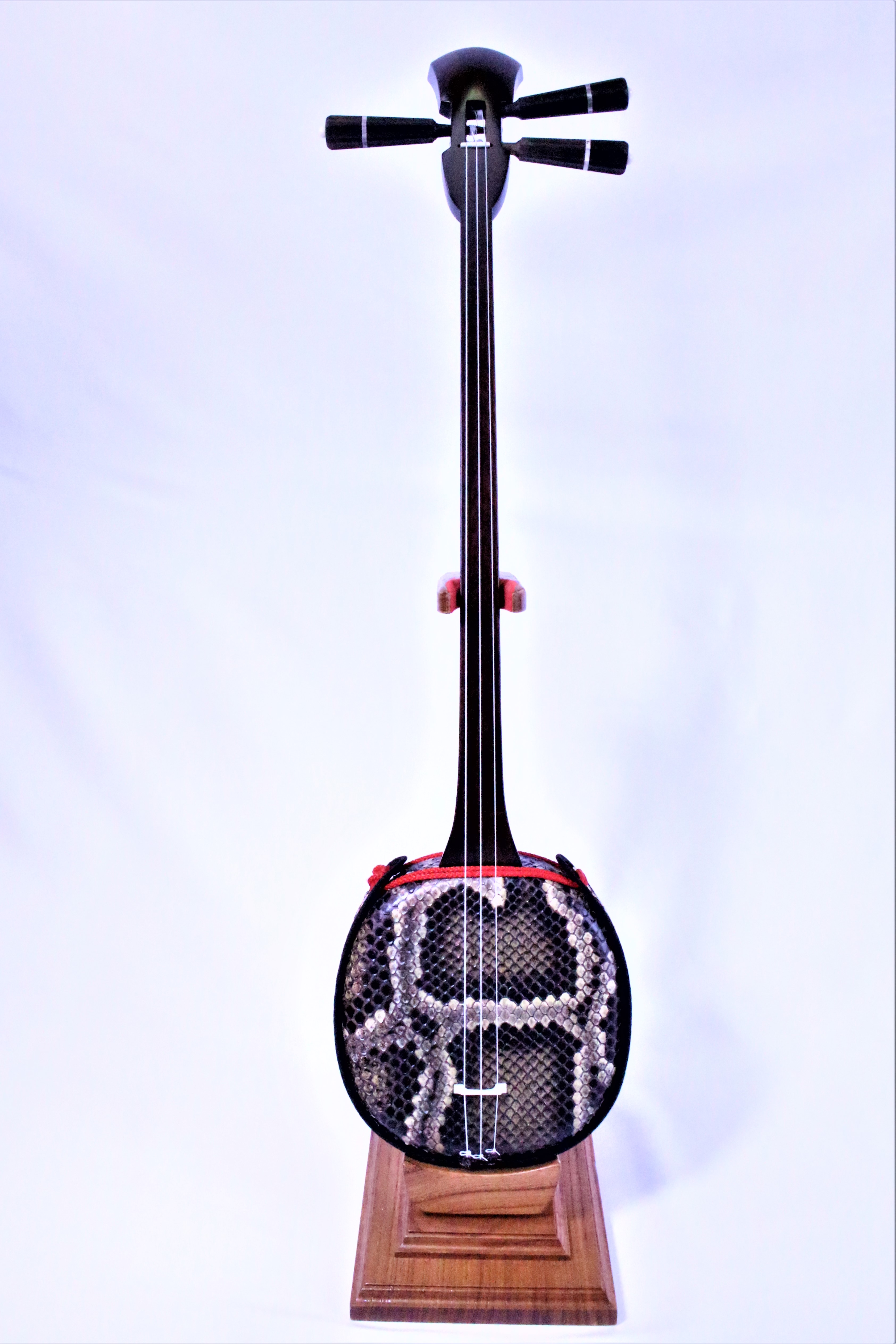 沖縄三線 宮古木工芸 本皮1枚張り 上等黒檀 沖縄三線 宮古