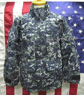 米軍放出品・U.S.NavyNWUゴアテックスパーカー(ライナー付き)Small/XLong
