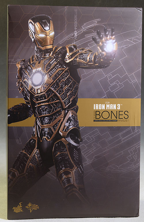 Review and photos of Iron Man Bones 1/6th action figure by Hot Toys