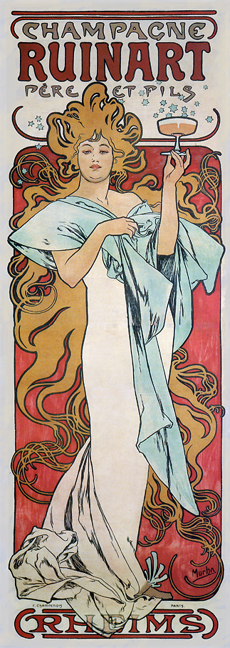 ミュシャを楽しむために：リュイナール・シャンパン