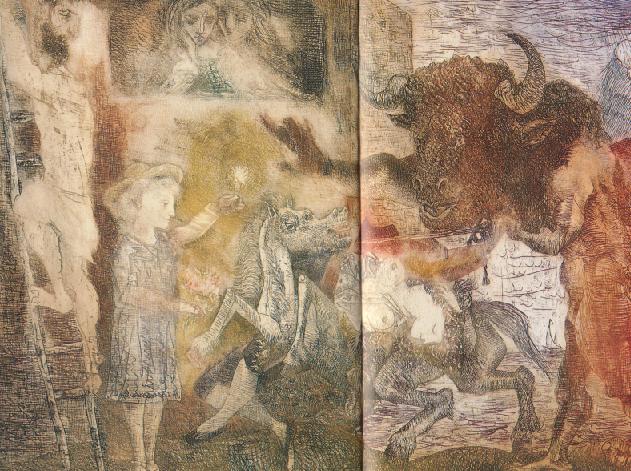 ピカソ 絵画 ポスター ミノタウロマキア 大型 ピカソ 絵画 ポスター