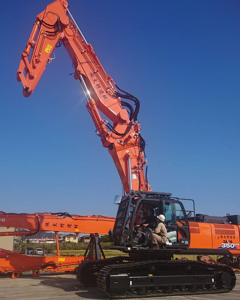 日立建機 ZAXIS 350LCK 解体機 1/50 箱無し 設備／株式会社大村建材