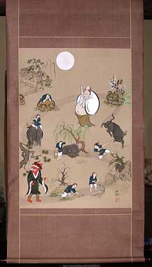 大津絵の店 掛軸・屏風類