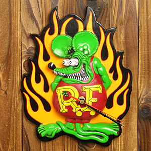 RAT FINK 廃盤時計 壁掛け RAT FINK 壁掛け 時計の人気アイテム - 本物