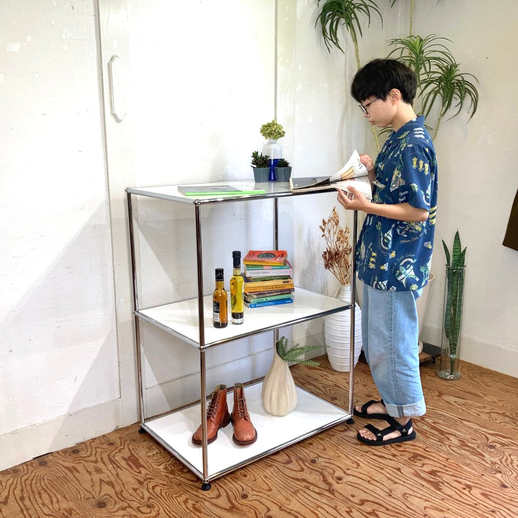 ☆sora☆USMハラー 1列2段 鍵付キャビOP/DD 色：白 ☆sora様専用