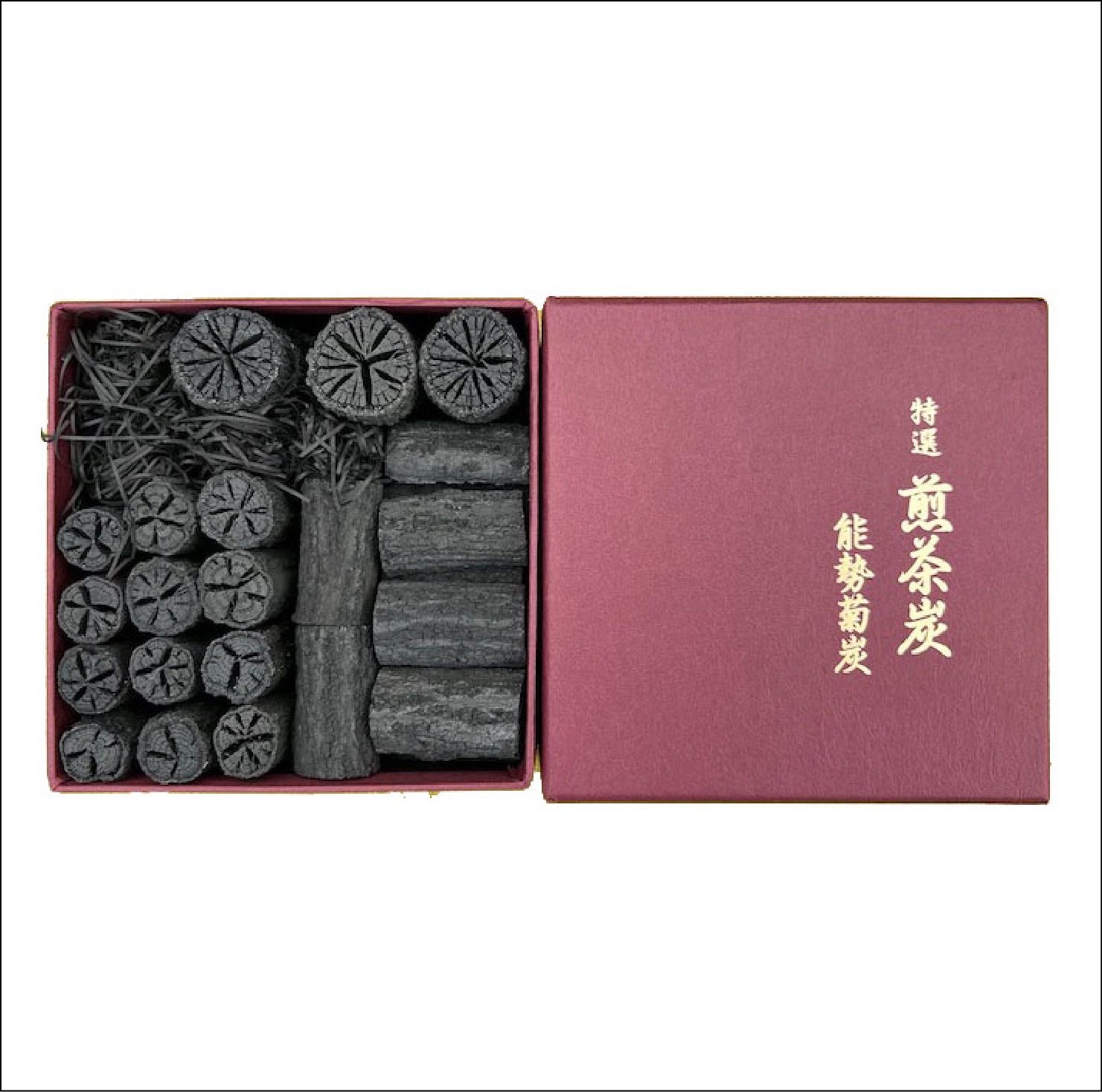 煎茶炭（丸） ※胴炭単品で臼炭や割炭などをお好みで加工いただけるもの