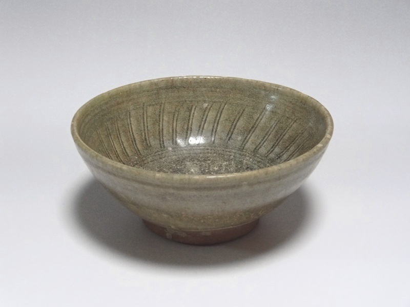 深和】15世紀◇宋胡録青磁茶碗（茶道具 茶陶 茶器 抹茶碗