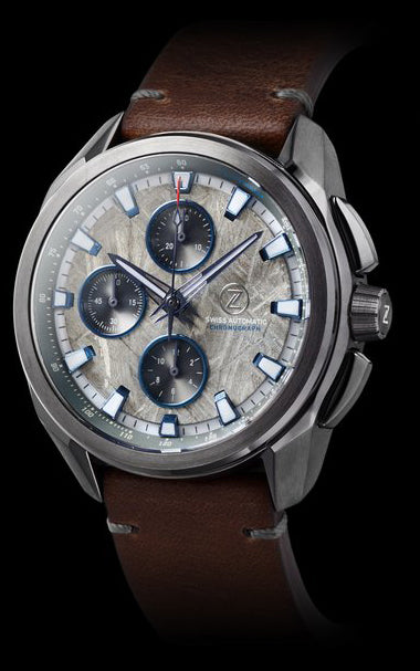 Zelos ZX-3 Mechaquartz Chronograph Meteorite - SeriousWatches.com