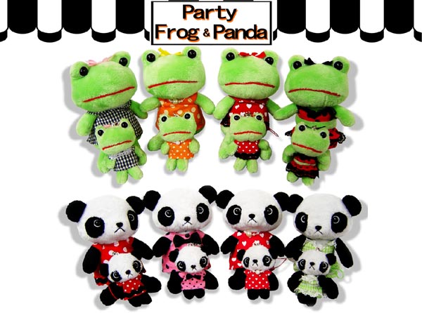 商品紹介 カエル 招福かえる 福福かえる PARTY FROG PARTY PANDA