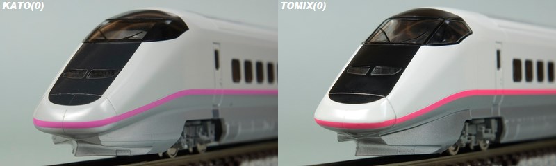 比較レビュー1 先頭形状・車体各部表現・屋根上