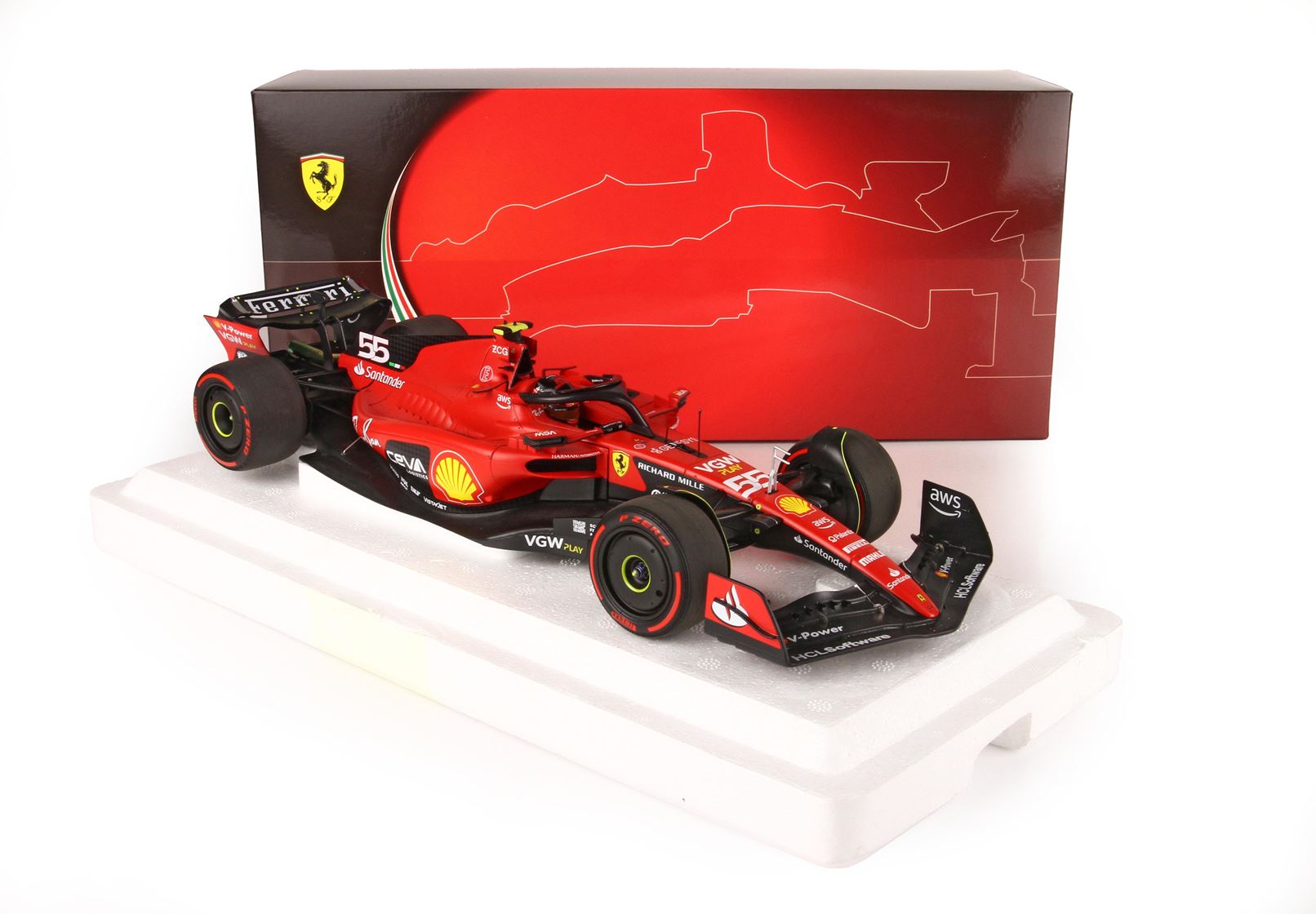 MINICHAMPS 1/18 フェラーリ SF-23 PBBR231865 Ferrari F1 SF-23 #55